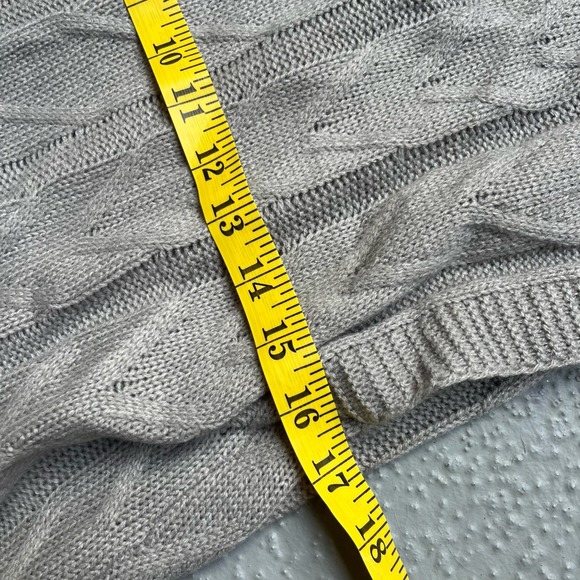 Sleeveless Turtleneck Sweater Knit Vest Cable Knit Layering Top - Picture 3 of 4